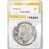 Image 1 : 1884-CC Morgan Silver Dollar PGA MS65