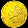 1857-S $3 Gold Piece LIGHT CIRCULATED