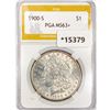 Image 1 : 1900-S Morgan Silver Dollar PGA MS63+