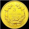 Image 2 : 1855 $3 Gold Piece ABOUT UNCIRCULATED