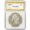 1880-O Morgan Silver Dollar PGA MS62