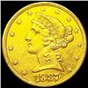 Image 1 : 1887-S $5 Gold Half Eagle CLOSELY UNCIRCULATED