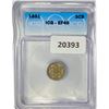 Image 1 : 1851 Silver Three Cent ICG EF40