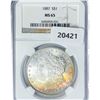 Image 1 : 1887 Morgan Silver Dollar NGC MS65