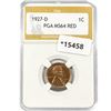 Image 1 : 1927-D Wheat Cent PGA MS64 RED