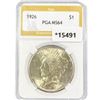 1926 Silver Peace Dollar PGA MS64