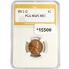 Image 1 : 1912-D Wheat Cent PGA MS65 RED