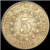 Image 2 : 1866 Shield Nickel LIGHT CIRCULATED