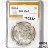 1883-S Morgan Silver Dollar PGA MS62
