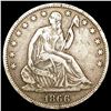 Image 1 : 1866-S Seated Liberty Half Dollar NICE CIRC