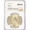 1923 Silver Peace Dollar NGC MS64