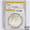 1880-S Morgan Silver Dollar PGA MS65