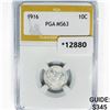 1916 Barber Dime PGA MS63