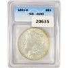 1891-O Morgan Silver Dollar ICG AU50