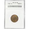 Image 1 : 1900 Indian Head Cent ANACS MS62 RB