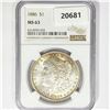 Image 1 : 1886 Morgan Silver Dollar NGC MS63