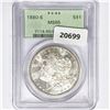1880-S Morgan Silver Dollar PCGS MS65
