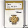 1880/0 $5 Gold Half Eagle PGA AU55 VP-001