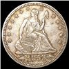 Image 1 : 1853 Arws & Rays Seated Quarter ABOUT UNC