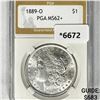 1889-O Morgan Silver Dollar PGA MS62+