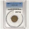 Image 1 : 1877 Indian Head Cent PCGS G4