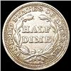 Image 2 : 1853 Arws Seated Liberty Half Dime CLOSELY UNC