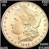 1889-CC KING CC Morgan Silver Dollar CHOICE AU