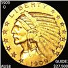 1909-O $5 Gold Half Eagle CHOICE AU