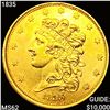 1835 $5 Gold Half Eagle UNCIRCULATED