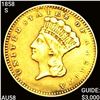 1858-S Rare Gold Dollar CHOICE AU