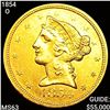 1854-O $5 Gold Half Eagle CHOICE BU