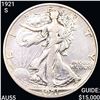 1921-S Walking Liberty Half Dollar CHOICE AU
