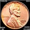 1955/55 DDO Wheat Cent CHOICE BU RD