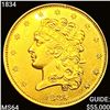 1834 $5 Gold Half Eagle CHOICE BU