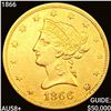1866 $10 Gold Eagle CHOICE AU +
