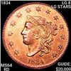 1834 LG 8 LG STARS LG LT Coronet Head Large Cent C