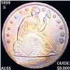 1859-S Seated Liberty Dollar CHOICE AU