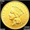 1856-S $3 Gold Piece UNCIRCULATED