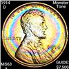1914-D Monster Tone Wheat Cent CHOICE BU +