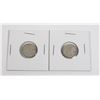 Image 1 : #37 LOT OF 2 1945 CANADA DIME 10 CENTS SILVER COIN