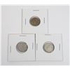 Image 1 : #42 LOT OF 3 1952 CANADA DIME 10 CENTS SILVER
