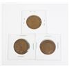 Image 2 : #95 LOT OF 3 BRITISH ONE PENNY 1920 1921 1929