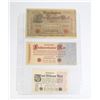 Image 1 : #107 LOT OF THREE GERMAN MARK PAPER MONEY