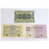 Image 1 : #110 LOT OF THREE GERMAN MARK PAPER MONEY