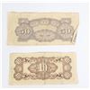 Image 2 : #117 LOT OF 2 JAPANESE GOVERNMENT 10 + 50