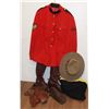 Image 1 : #135 RCMP UNIFORM SET BOOTS SPURS RED SERGE