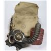 Image 1 : #139 WW2 CANADIAN GAS MASK W/ HOSE CANISTER