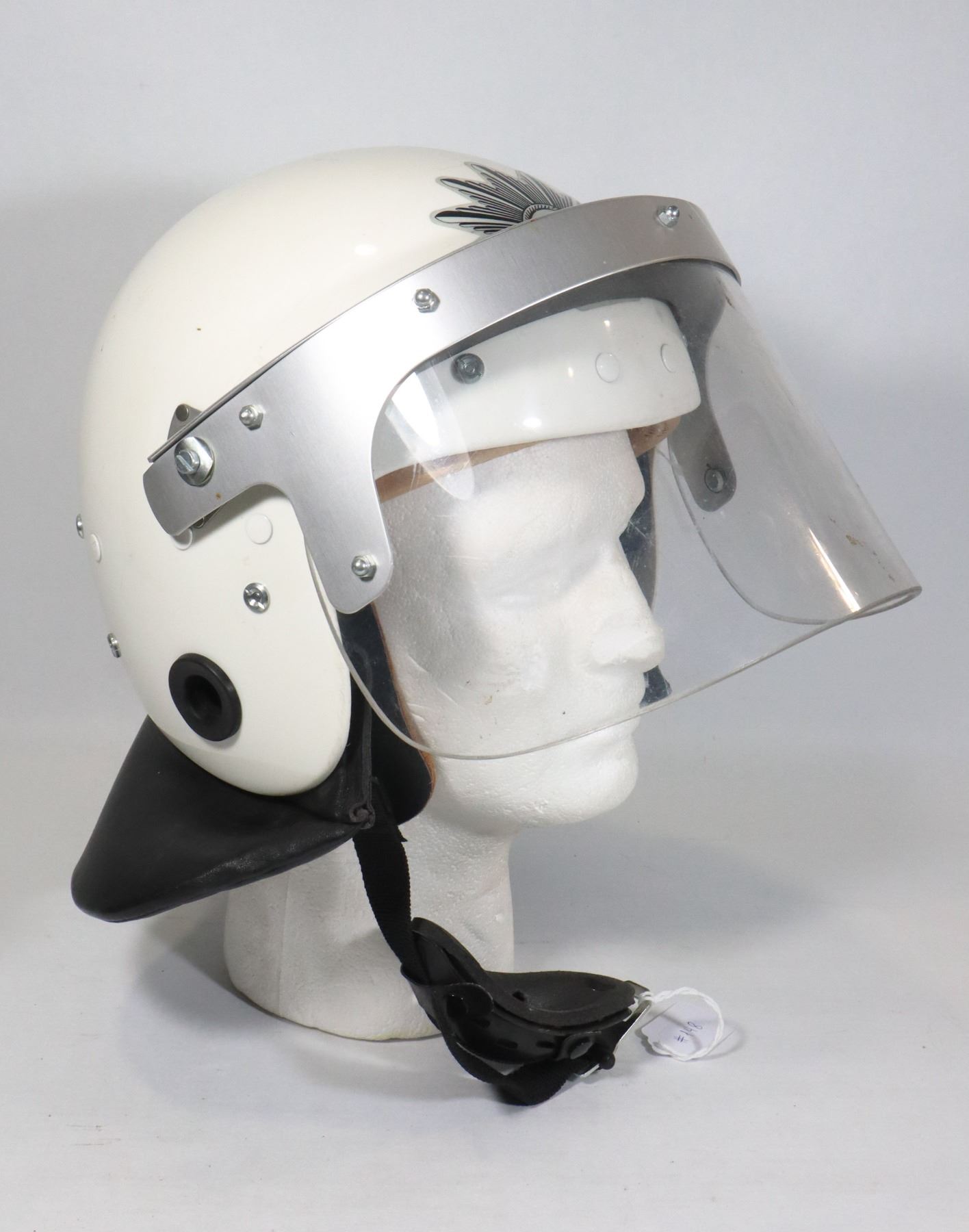 #148 VINTAGE WEST GERMAN POLICE RIOT HELMET