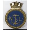Image 1 : #224 VINTAGE NAVY LEAGUE BRITISH CANADA PLAQUE