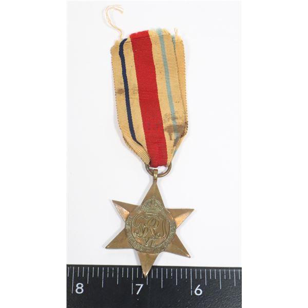 #233 WWII AFRICA STAR CANADA MEDAL UNNAMED